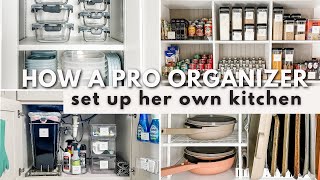 BUDGET FRIENDLY KITCHEN ORGANIZATION TOUR 2023  Kitchen organization ideas used by a pro organizer [upl. by Motteo]