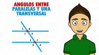 ANGULOS ENTRE PARALELAS Y UNA TRANSVERSAL Super facil  Para principiantes [upl. by Bonacci962]