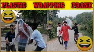 Plastic Wrapping People Prank  Pranks In Pakistan ABT Prank [upl. by Thorne759]