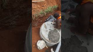 Bio digester septic tank construction shorts short [upl. by Claire]