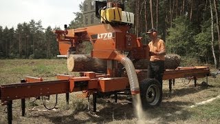 WoodMizer LT70 Mobile Sawmill  Europe [upl. by Amada]