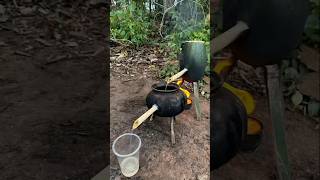 Survival Skills single mom with watermelon skills in forest survival outdoors skills cooking [upl. by Drue229]