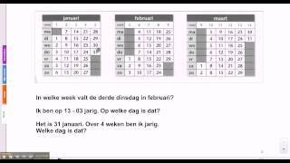 Pluspunt 3 groep 6 blok 7 les 1 rekenen met de kalender [upl. by Tarton]