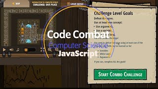 CodeCombat  Safe Place Concept Challenge JavaScript Tutorial with Solution [upl. by Finny]