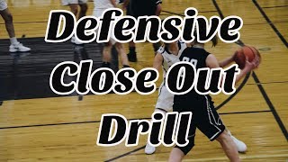 Defensive Close Outs  Best Basketball Practice Drills [upl. by Lihkin]