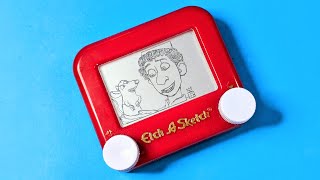 ✨ Etch A Sketch art requests ✨ [upl. by Aihsenad302]