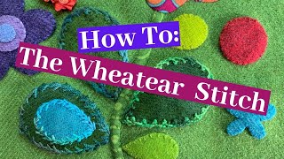 The Wheatear Stitch a Left Handed Embroidery Stitches Tutorial [upl. by Araminta]