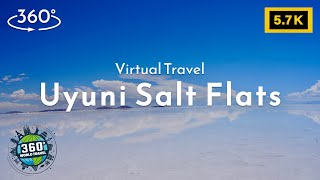 Uyuni Salt Flatsquot360° Journey Through Mirror Lake and Dry Salt PlainsFlagsquot [upl. by Mordy]