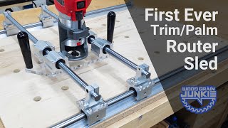 First Ever TrimPalm Router Sled to Flatten Boards [upl. by Edijabab]