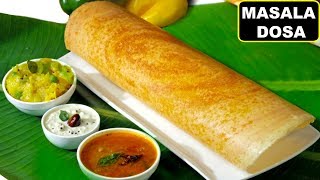 How To Make Crispy MASALA DOSA South Indian Style मसाला डोसा  Breakfast Recipe  CookWithNisha [upl. by Ardnak377]