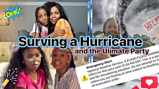 SURVIVING HURRICANE HELENE ⛈️ 😭 AND THE ULTIMATE BIRTHDAY PARTY 🥳  Weekend Vlog [upl. by Ilsel14]