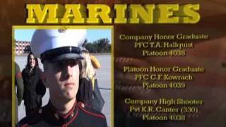 Joshs USMC Graduation  Parris Island 120310 Part 3wmv [upl. by Posehn]