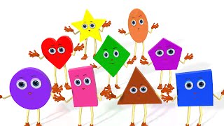 Learn Shapes Song  Colors Vehicles Fruits Vegetables and Shapes Songs amp Rhymes for Children [upl. by Imot]