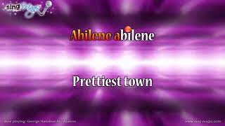 George Hamilton IV Abilene Karaoke Version Instrumental [upl. by Hcirdla937]