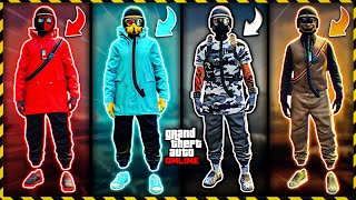 GTA 5 ONLINE  4 TRAJES TRYHARD FEITO NA SESSÃO PÚBLICA COM CALÇA MEIA NA CANELA PRETA 2023 [upl. by Lieberman369]