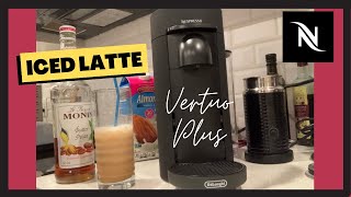 NESPRESSO VERTUO PLUS HOWTO FIRST USE ICED LATTE [upl. by Nonnahsal564]