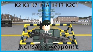 Nonsan traning centers weapons  ATOMI [upl. by Tyrus]