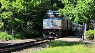 Amtrak Downeaster with P42DC 93 at Exeter New Hampshire June 1 2024 Travel by train [upl. by Rinum]