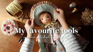 Doll Making My Favourite Tools When Making Natural Fiber Art Dolls SUB [upl. by Azilem812]