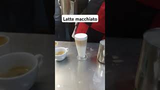 Latte macchiato for beginners ☕ please subscribe ❤️macchiato coffeelatte shorts [upl. by Klos]