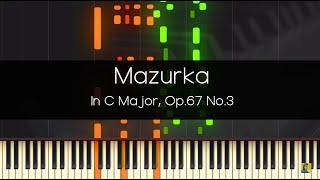 Frédéric Chopin Mazurka Op 67 No 3 in C Major [upl. by Balfore]