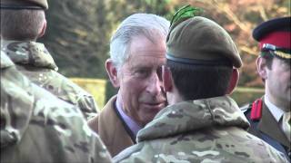 The Prince of Wales presents medals to the Mercian Regiment at Sandringham [upl. by Dahle]