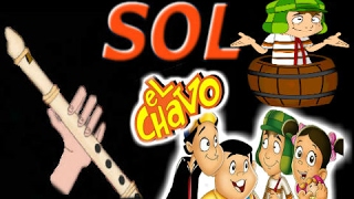 El chavo del 8 versión fácil y simplificada para flauta dulcepistaguía Animación Tutorial [upl. by Khan765]