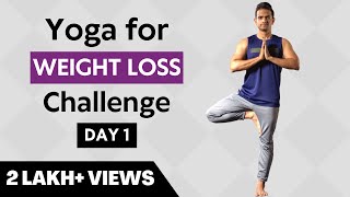 Yoga for Weight Loss  Day 1  Power Yoga  Yoga with Naveen [upl. by Esyle]