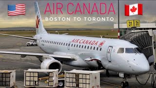 TRIPREPORT  Air Canada ECONOMY  Embraer E190  Boston  Toronto [upl. by Bathsheeb]