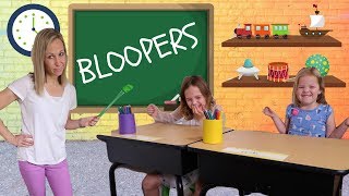 Silly Toy School BLOOPERS with Addy and Maya [upl. by Mcarthur589]