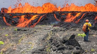 Horrifying Live Footage Kīlauea volcano erupts again residents experience volcanic gas emissions [upl. by Nnad1]