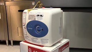 How to install a small electric water heater SharkBite PEX Ariston GL4S [upl. by Bevers]