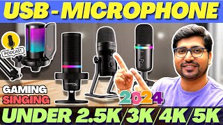 Best USB Microphone 2024🔥Best Mic Under 5000🔥Best Mic for YouTube🔥Best Mic For Singing🔥 [upl. by Ahsinyt]