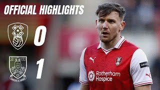 Defeat  🗽 Rotherham United 0 v 1 Sheffield Wednesday 🦉  Highlights 📺 [upl. by Ahtera]