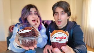 Muffin Nutella Pasticceria vs Surgelati Quali sono i migliori Proviamoli [upl. by Ttsepmet]