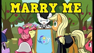 MY LITTLE PONY COMIC APPLE BLOOM MARRIES APPLEJACK MLP ROMANTIC DUBS [upl. by Phelips422]