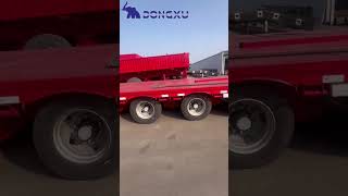 Factory Price 3 Axle Lowbed Semi Trailer 6080 Ton Extendable Trailer Big Discount for Sale [upl. by Irolav]