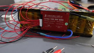 Built a 36v ebike battery from Tesla Model 3 cells 21700 [upl. by Atinauq]