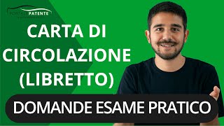 Esame di guida patente B domande carta di circolazione Cosa chiede lesaminatore nella fase 1 [upl. by Adamis457]