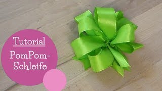 Geschenkschleife binden  Pompom Schleife  Gift Ribbon Bow DIY Anleitung  mommymade [upl. by Vod]