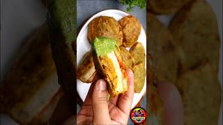 2 Minutes Bread Snacks 😋 Spicy Cheese Bread Vada 🤤 New Recipe 😁 New Recipe For Evening Snacks [upl. by Jobie]