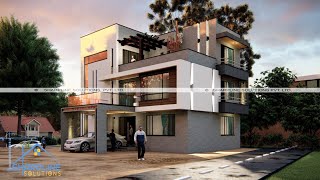 Balkot Residence  Residential Building Design In Nepal  Exterior View [upl. by Undine]