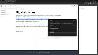 Highlighterpro Chrome extension [upl. by Eelarol]