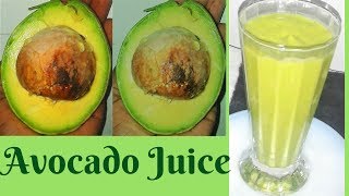 HOW TO MAKE AVOCADO JUICE [upl. by Demakis]