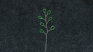 Beaded Vine of Leaves Tutorial [upl. by Ydda]