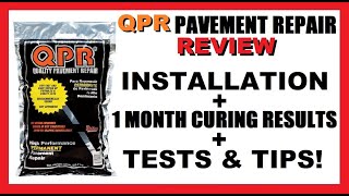 Review of QPR Asphalt Pothole Cold Patch Repair  How To  4 Week Curing Results  Tips  Lowe’s DIY [upl. by Ruthanne]