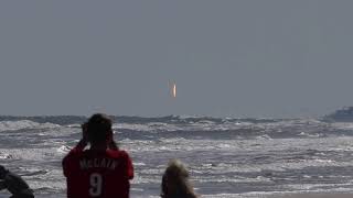 SpaceX Launch from the beach at Flagler Ave [upl. by Beau]