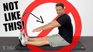 How To Stretch Tight Hamstrings The RIGHT WAY [upl. by Martyn]