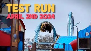 The Wave Test Run  Drayton Manor  April 2nd 2024  4k•60fps [upl. by Ylam]