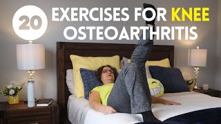 136 Get Rid of Knee Arthritis Pain 20 Simple HomeBased Exercises [upl. by Ivo]